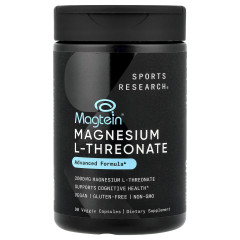 L-треонат магния Sports Research Magtein® 90 капсул