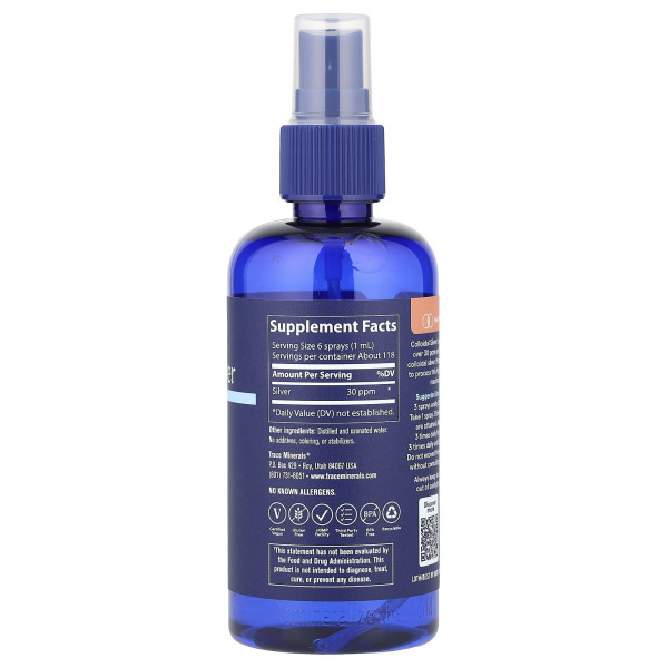 Колоїдне срібло спрей Trace Minerals Research  (Colloidal Silver Spray) 30 PPM 118 мл