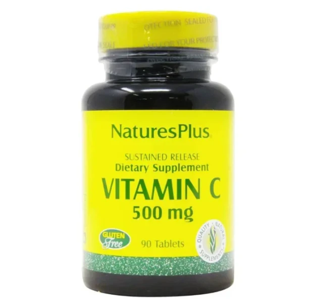 Вітамін С Natures Plus  (Vitamin C) 500 мг 90 таблеток