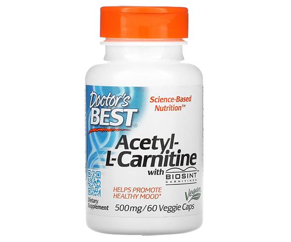 Ацетил карнітин Doctor's Best  (Acetyl-L-Carnitine) 500 мг