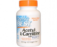 Ацетил карнітин Doctor's Best  (Acetyl-L-Carnitine) 500 мг