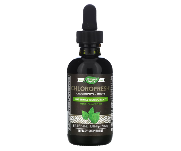 Рідкий хлорофіл Nature's Way  (Chlorophyll Drops) 59 мл зі смаком м'яти