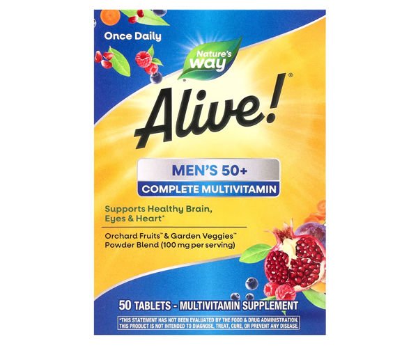 Мультивитамины для мужчин старше 50 лет Nature's Way (Alive! Men's 50+) 50 таблеток