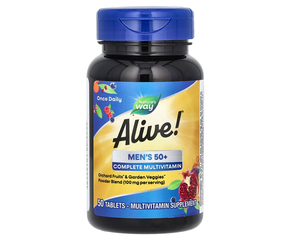 Мультивитамины для мужчин старше 50 лет Nature's Way (Alive! Men's 50+) 50 таблеток