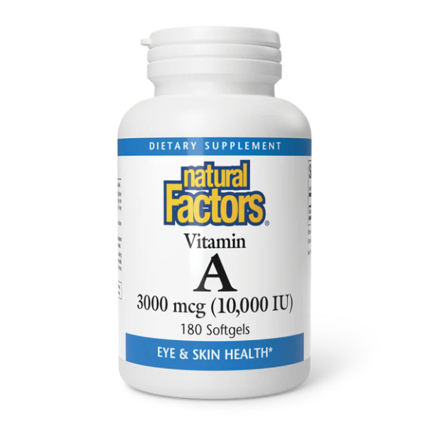 Витамин A Natural Factors (Vitamin A) 10000 МЕ 180 капсул