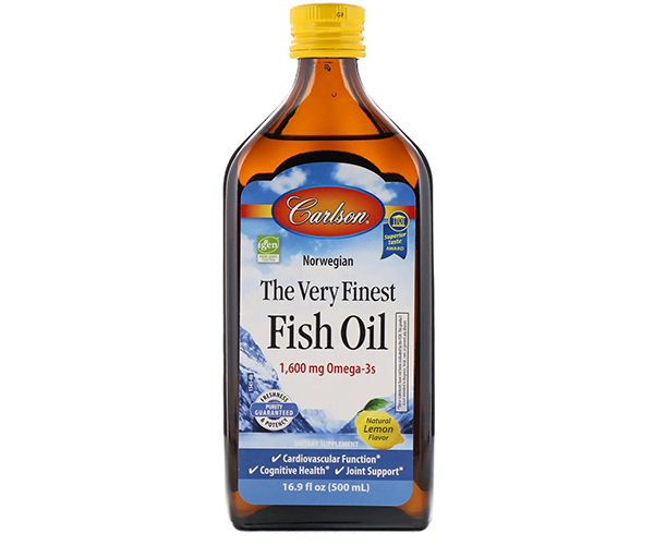 Рыбий жир норвежский со вкусом лимона Carlson Labs (Fish Oil) 