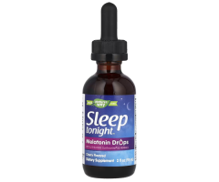 Мелатонін з L-теаніном та травами Nature's Way  (Sleep Tonight Melatonin Drops) 5 мг 59 мл зі смаком вишні