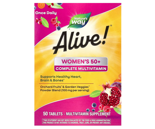 Мультивітаміни для жінок віком від 50 років Nature's Way  (Alive! Women's 50+) 