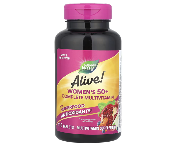 Мультивітаміни для жінок віком від 50 років Nature's Way  (Alive! Women's 50+) 