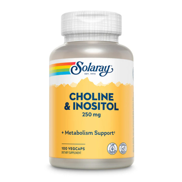Холин и инозитол Solaray (Choline&Inositol) 100 капсул