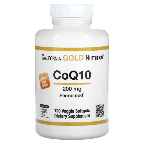 Коензим CoQ10 California Gold Nutrition (CoQ10) 200 мг 120 капсул