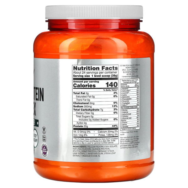 Растительный протеиновый комплекс NOW Foods (Plant protein complex) 907 г 
