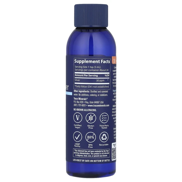 Коллоидное серебро Trace Minerals Research (Colloidal Silver Spray) 30 PPM 118 мл