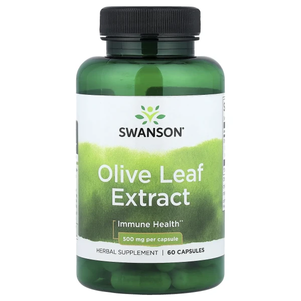 Екстракт оливкового листя Swanson  (Olive Leaf Extract) 500 мг 60 капсул