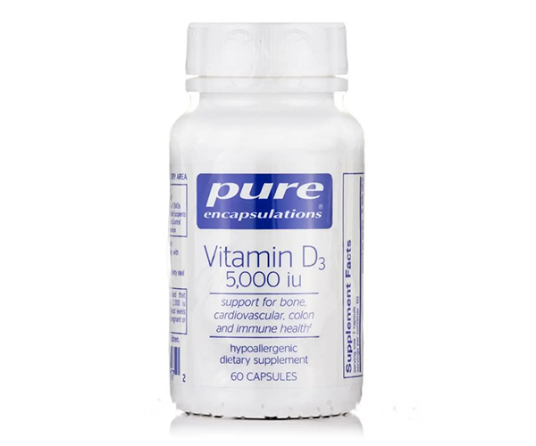 Вітамін D3 Pure Encapsulations (Vitamin D3) 5000 МО 60 капсул
