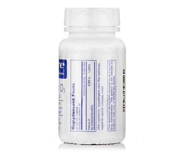 Вітамін D3 Pure Encapsulations (Vitamin D3) 5000 МО 60 капсул