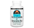 Ацетил L-карнітин + Альфа-ліпоєва кислота Source Naturals (Acetyl L-Carnitine and Alpha Lipoic Acid) 