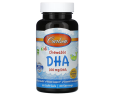 Рыбий жир для детей Carlson Labs (Kids Chewable DHA) 100 мг со вкусом апельсина