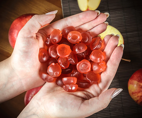 Яблочный уксус UltraVit Apple Cider Vinegar, 60 жевательных конфет