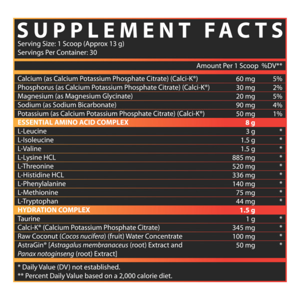 Незаменимые аминокислоты EAA+ HYDRATION Nutrex 30 порций