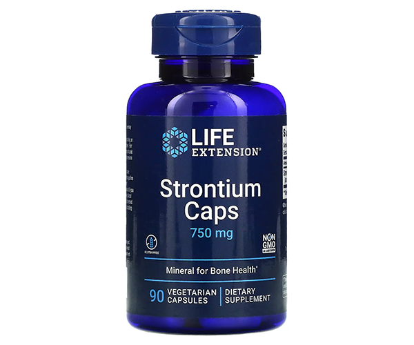 Стронций для здоровья костей Life Extension (Strontium Caps) 750 мг 90 капсул