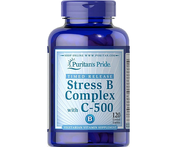Комплекс В-стрес із вітаміном С Puritan's Pride (Stress Vitamin B-Complex) 