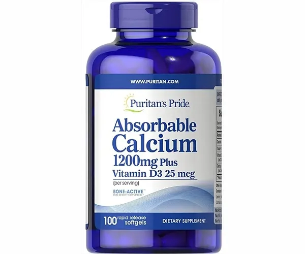 Кальцій та вітамін Д3 Puritan's Pride (Absorbable Calcium with Vitamin D3) 1200 мг/1000 МО 