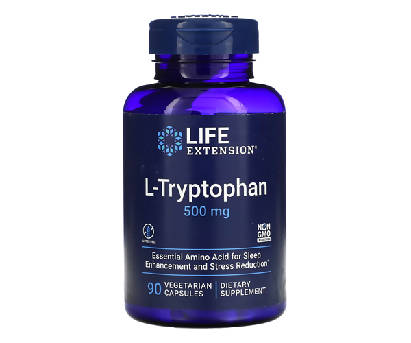 Триптофан Life Extension (L-Tryptophan) 500 мг 90 капсул
