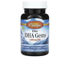 Докозагексаєнова кислота ДГК Carlson Labs  (Elite DHA Gems) 1000 мг 30 капсул