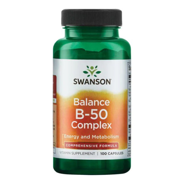 Комплекс вітамінів В-50 Swanson  (Balance Vitamin B-50) 100 капсул