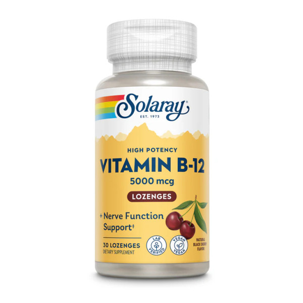 Витамин B12 Solaray ( Vitamin B12) 5000 мкг 30 таблеток