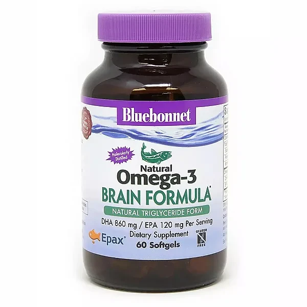 Рыбий жир для мозга Bluebonnet Nutrition (Natura Omega-3 Brain Formula) 1000 мг