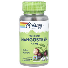 Мангостин Solaray, True Herbs 475 мг, 100 капсул