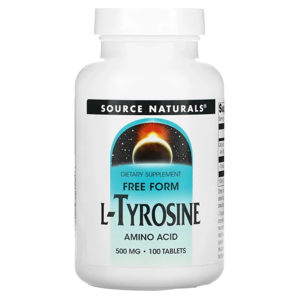 Тирозин Source Naturals (L-Tyrosine) 500 мг 100 таблеток