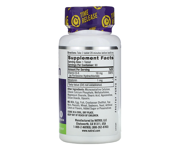 Мелатонин Natrol (Melatonin Time Release) 1 мг 90 таблеток