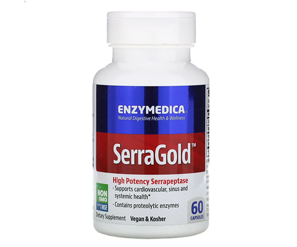 Серрапептаза для сердца Enzymedica (High Activity Serrapeptase) 100000 SPU 