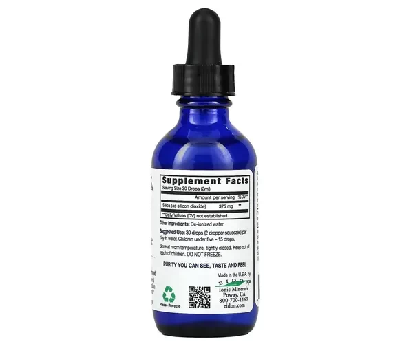 Рідкий концентрат кремнію Eidon Mineral Supplements (Silica Liquid Concentrate) 375 мг 60 мл