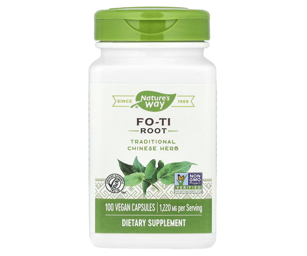 Горец многоцветковый Nature's Way (Fo-Ti Root) 610 мг 100 капсул
