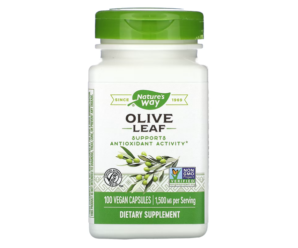 Листя оливи у капсулах Nature's Way (Olive Leaf) 500 мг 100 капсул