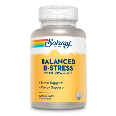 Збалансований B-стрес із вітаміном C Solaray (Balanced B Stress) 100 капсул