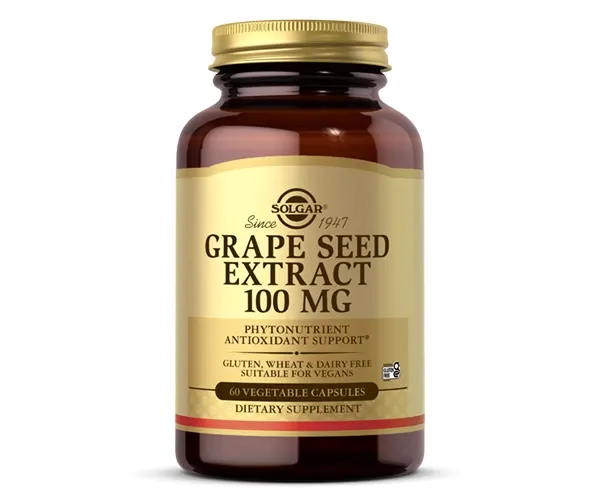 Экстракт виноградных косточек Solgar (Grape Seed Extract) 100 мг 60 капсул