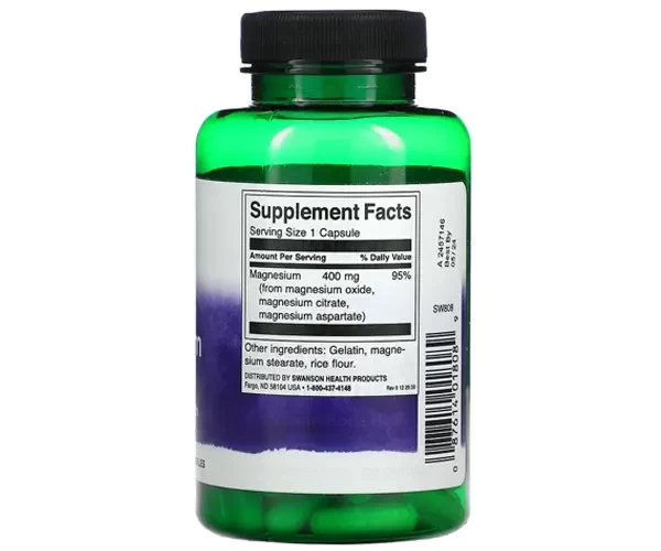 Комплекс магния Swanson (Triple Magnesium Complex) 400 мг