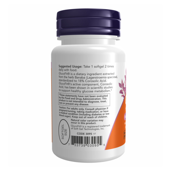 Контроль цукру Now Foods (GlucoFit) 60 капсул