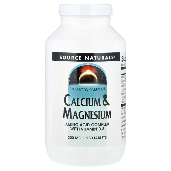 Кальцій та магній Source Naturals  (Calcium and Magnesium) 300 мг 250 таблеток