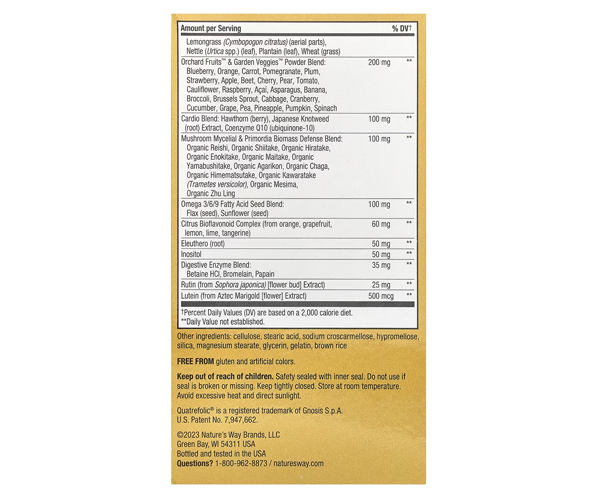 Мультивитамины без железа Nature's Way (Alive Max3 Potency Adult Complete Multivitamin) 