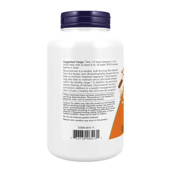 Глюкоманнан Now Foods (Glucomannan) 2000 мг 227 г