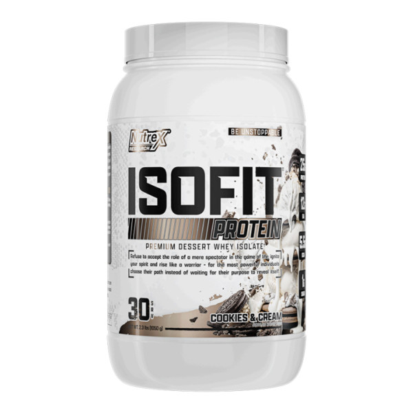 Десертний ізолят преміальної якості Nutrex Research, IsoFit® Protein1050 г