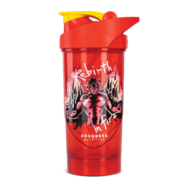 Шейкер Rebirth In Fire Progress Nutrition 700мл Красный