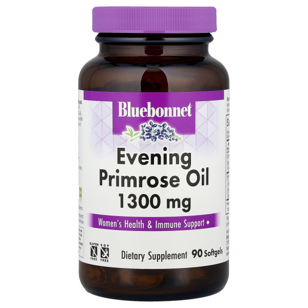 Масло вечерней примулы Bluebonnet Nutrition (Evening Primrose oil) 1300 мг 60 шт