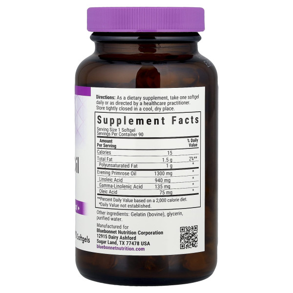 Масло вечерней примулы Bluebonnet Nutrition (Evening Primrose oil) 1300 мг 60 шт